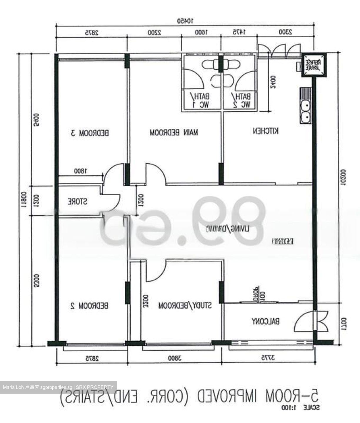 Blk 103 Pasir Ris Street 12 (Pasir Ris), HDB 5 Rooms #449091311
